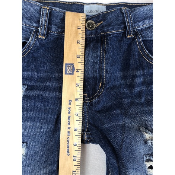 American Blue Premium Juniors Size 11 Denim Ripped Distressed Jeans - Picture 10 of 12